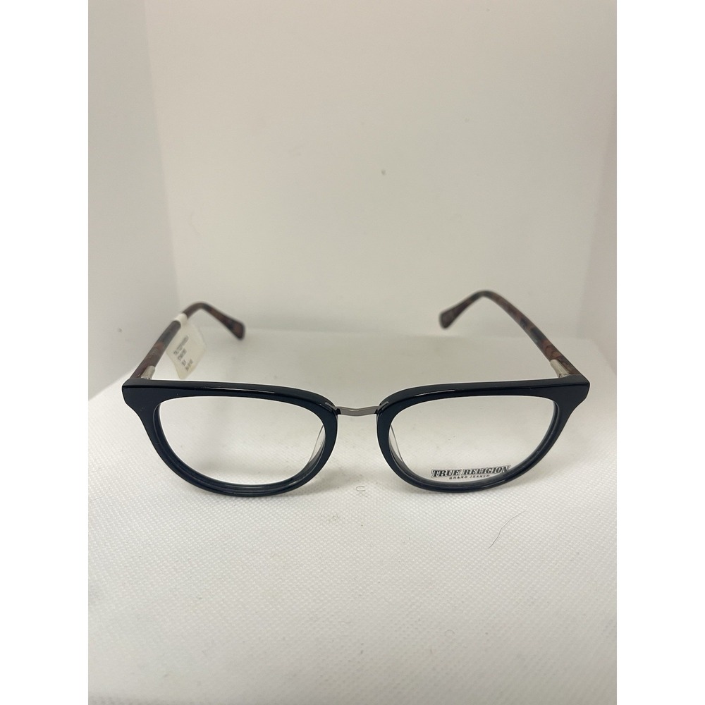 TRUE RELIGION EYEGLASSES FRAME T023 BLK BLACK BURGUNDY MARBLE 54/18/140 202